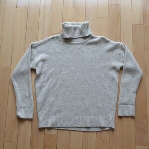 Lauren Ralph Lauren Knit Turtleneck Sweater Light Tan Size Small Oversized